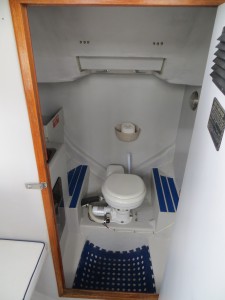 Parasailing boat toilet